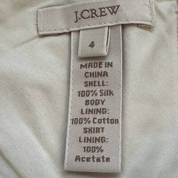 J Crew Dress Womens 4 Silk Ikat Print Bustier Strapless Boned Zip Lined - Picture 2 of 8